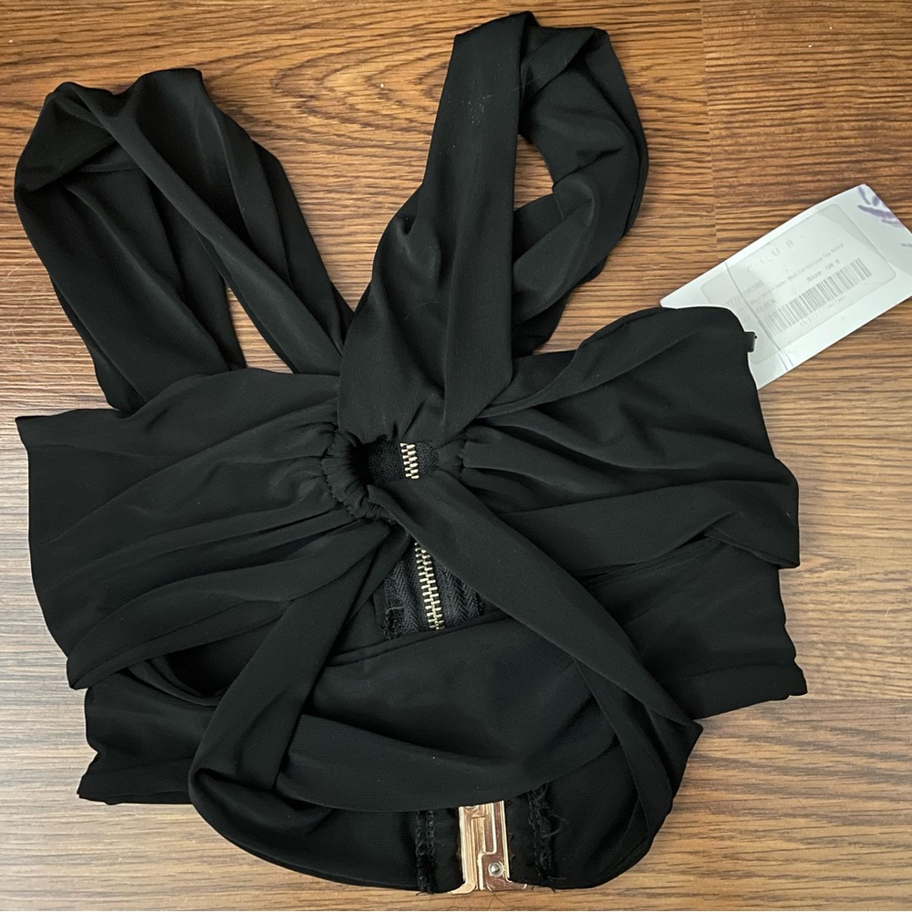 NWT Club L London Black strappy top